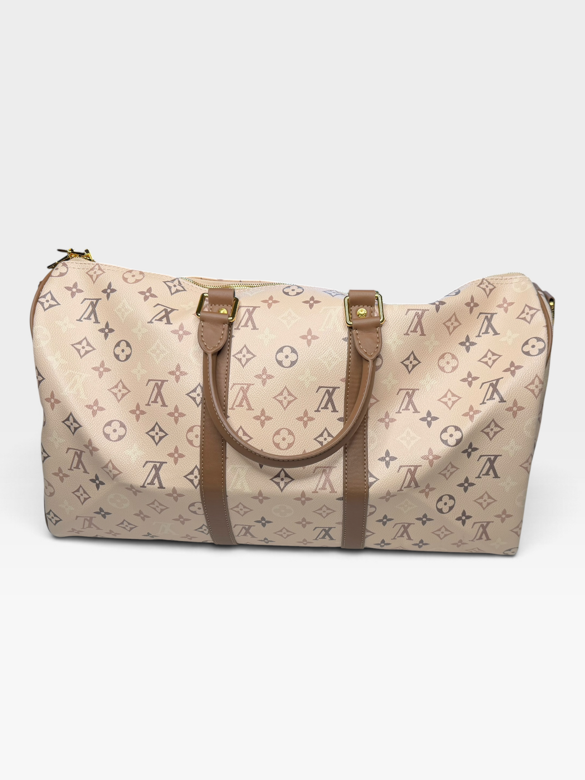WHITE/TAN LV DUFFLE BAG (NEW/NOT AUTH)