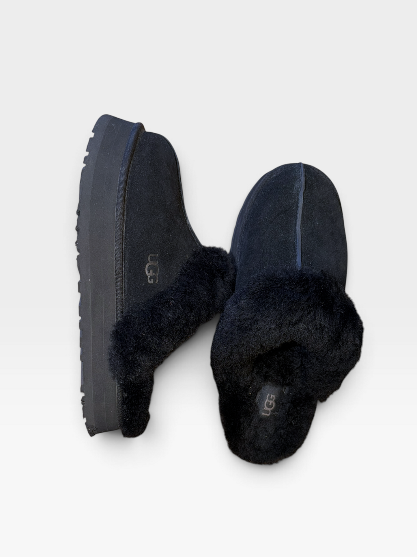 BLACK UGGS SLIPPERS 9