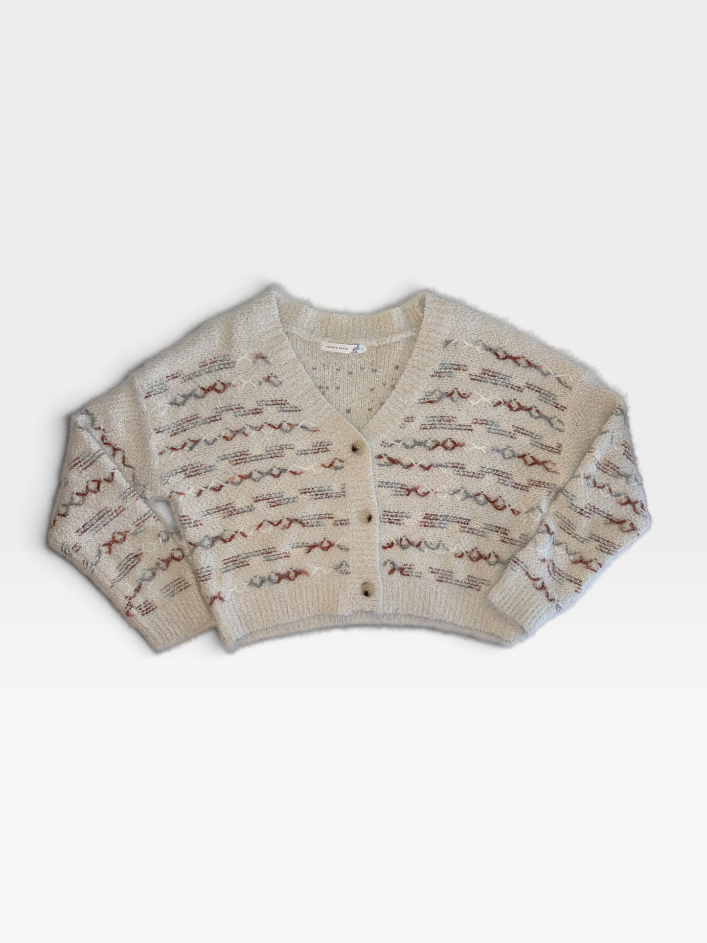 CREAM ALTRD STATE CARDIGAN L