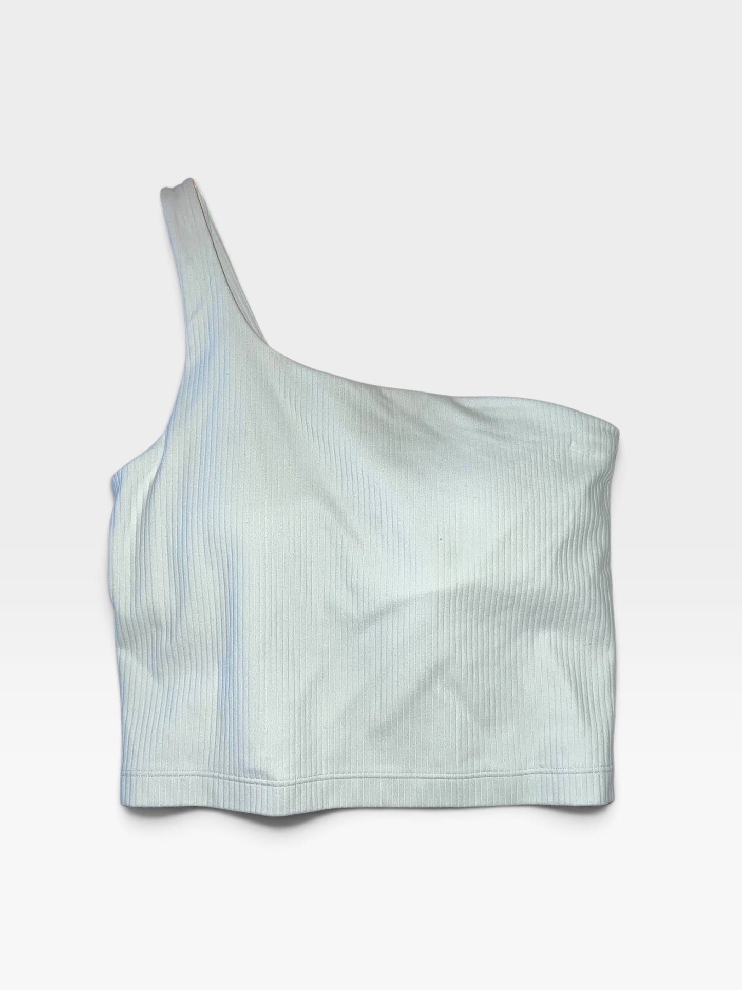 CREAM LULULEMON ONE SHOULDER TANK 2
