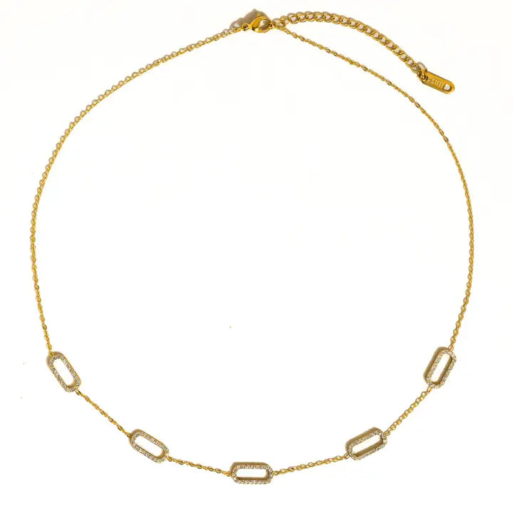 18K GOLD DAINTY CHAIN NECKLACE (NON-TARNISH)