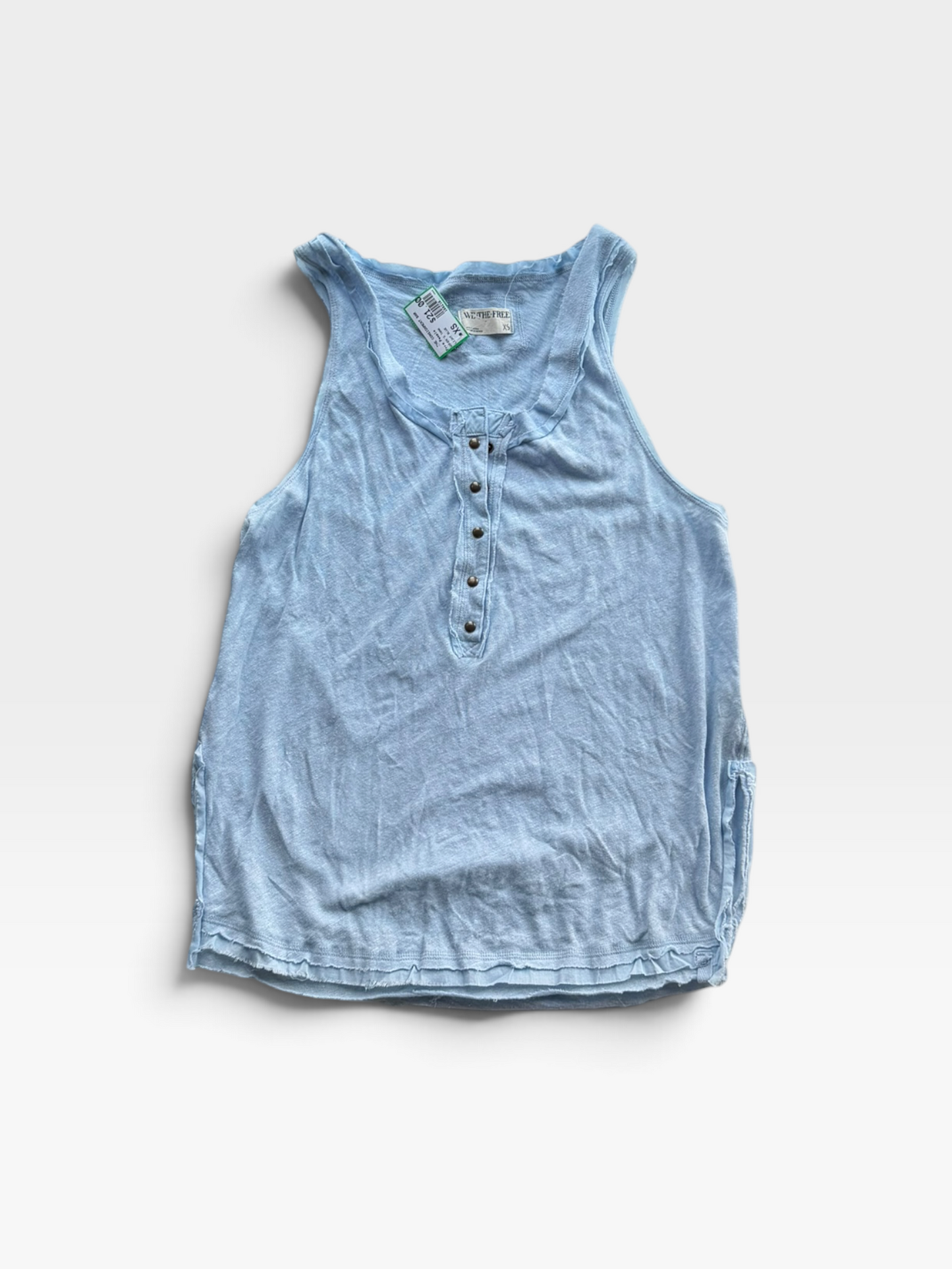 LIGHT BLUE FREE PEOPLE TANK XS
