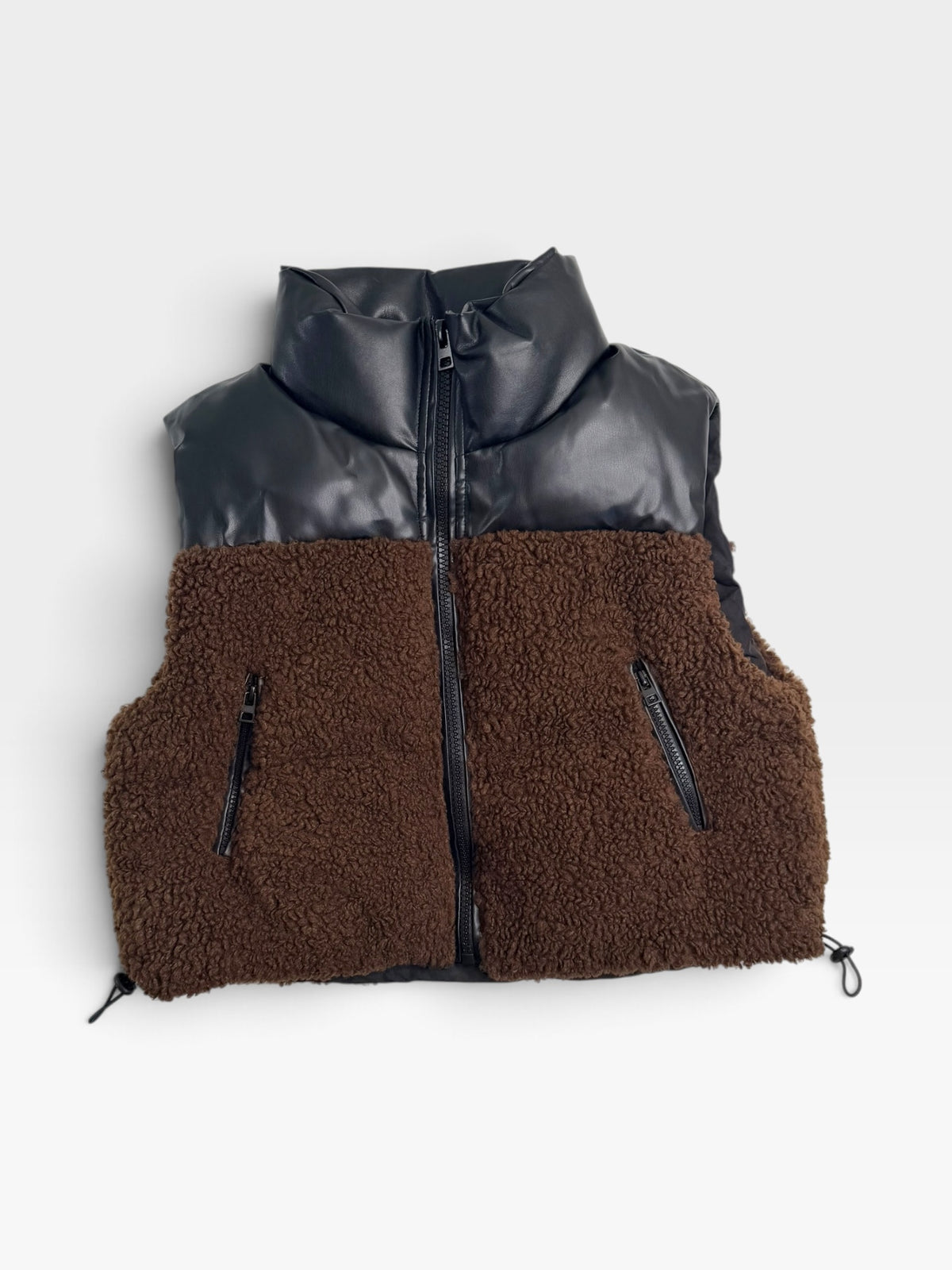 BROWN/BLACK HYFVE VEST (NWOT) L