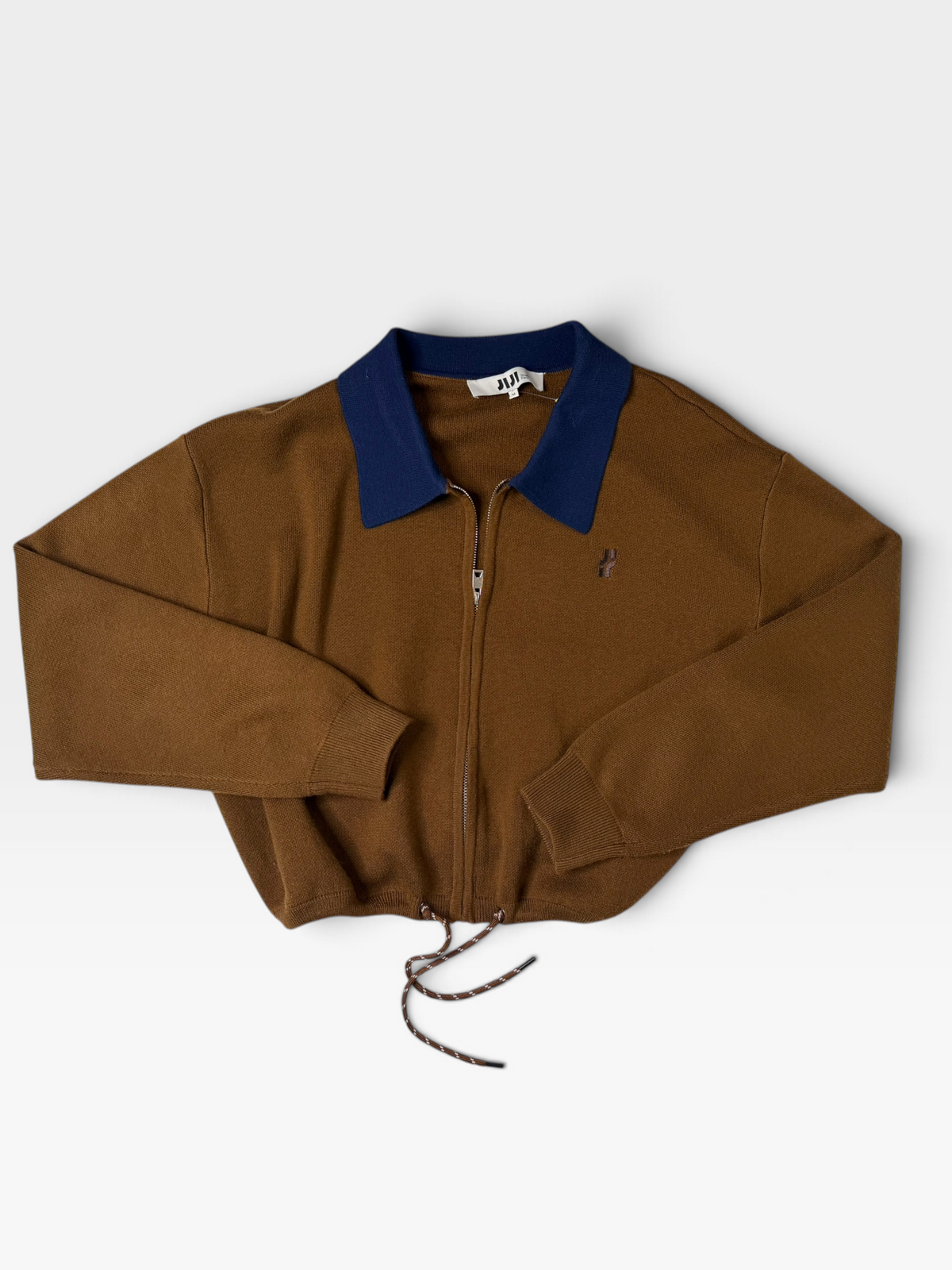 BROWN/NAVY JIJI ZIP JACKET | M
