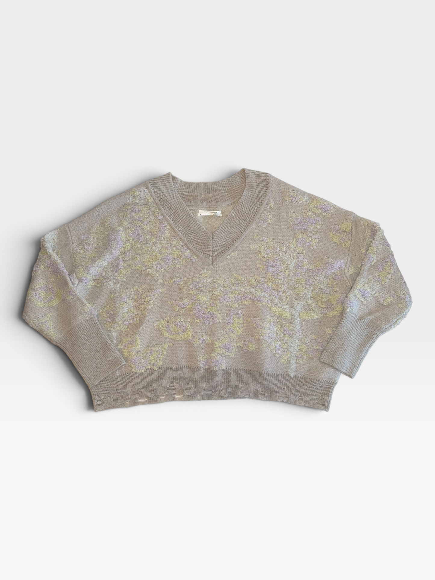 BEIGE ANTHROPOLGIE SWEATER M