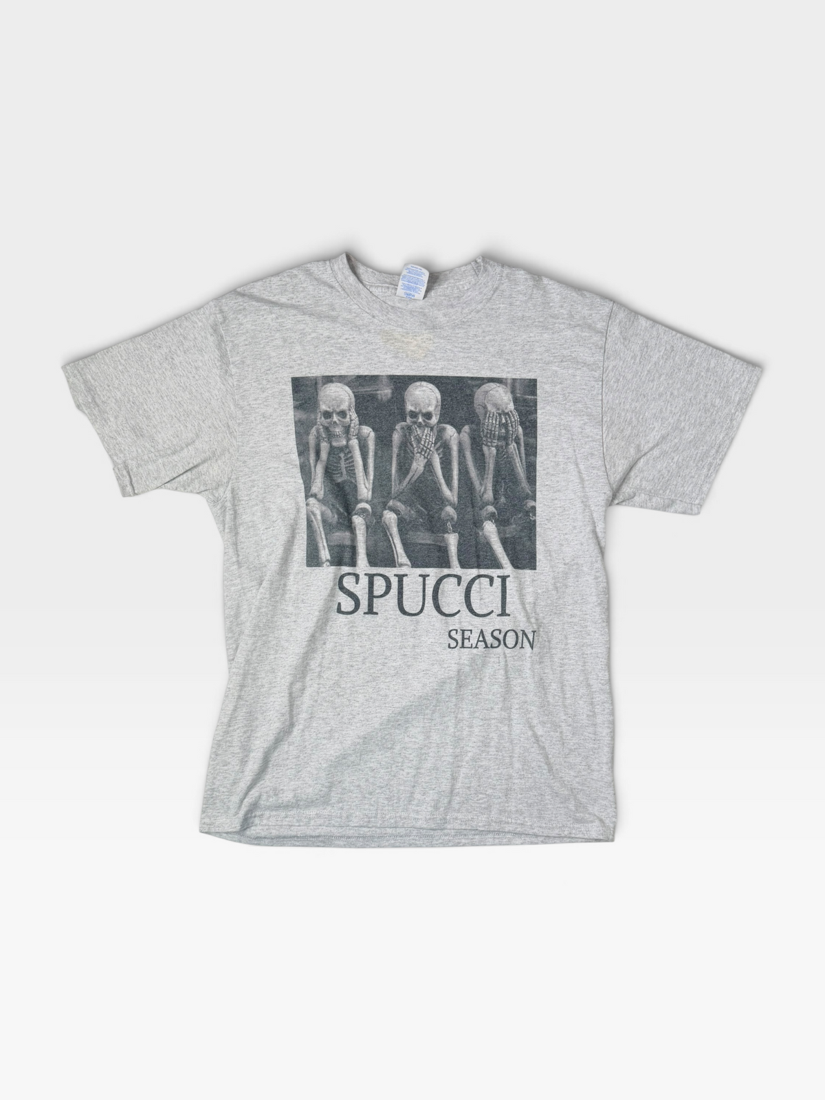 GREY SKELETON "SPUCCI SEASON" TSHIRT M