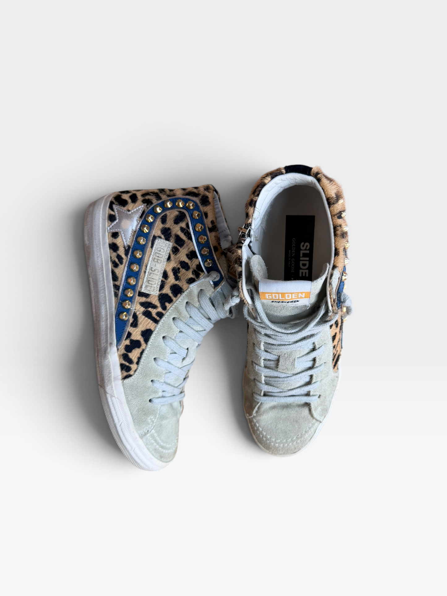 LEOPARD GOLDENGOOSE SNEAKERS (ORG. $865 WITH STUDS) 39