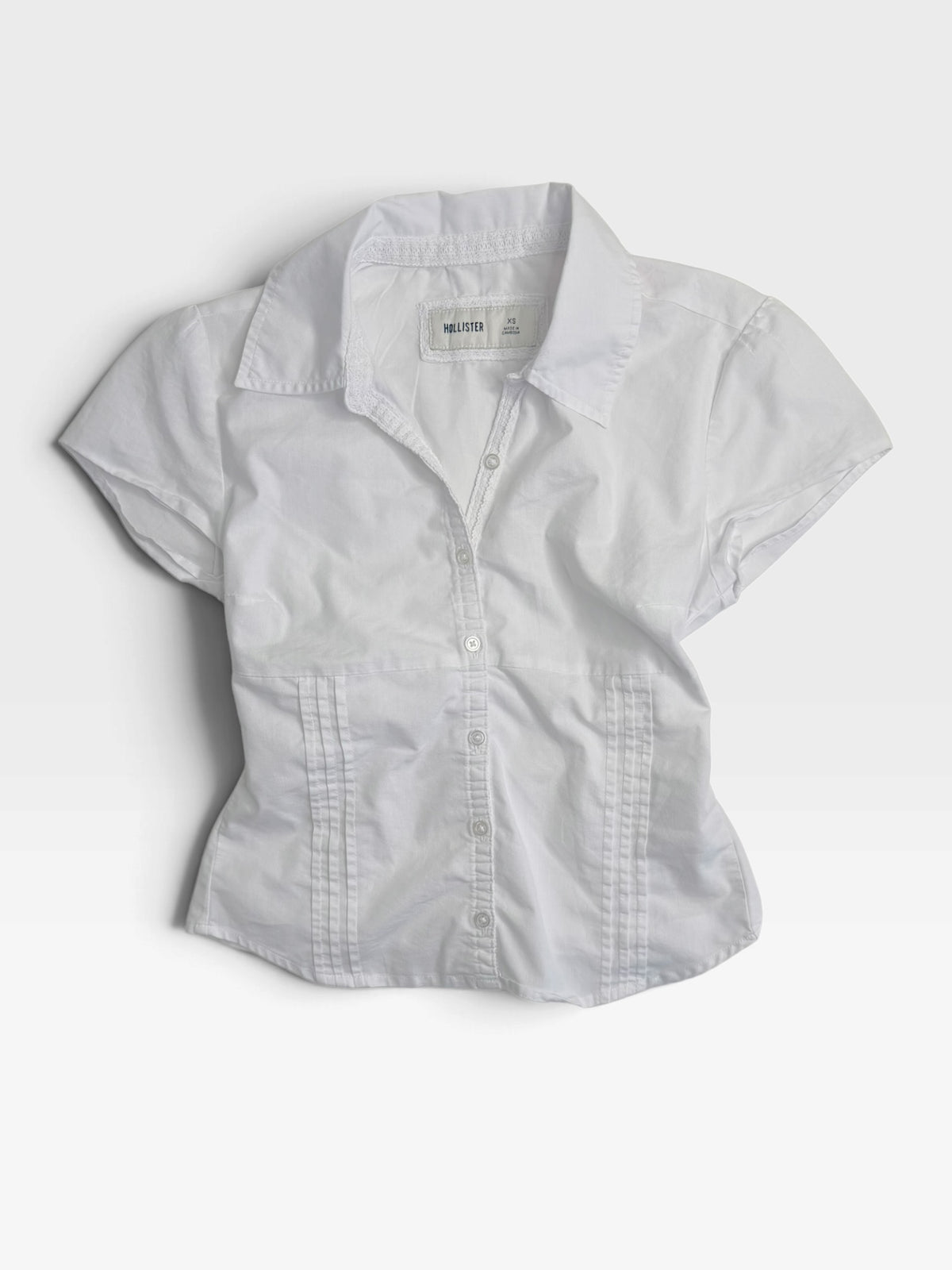 WHITE HOLLISTER TOP XS