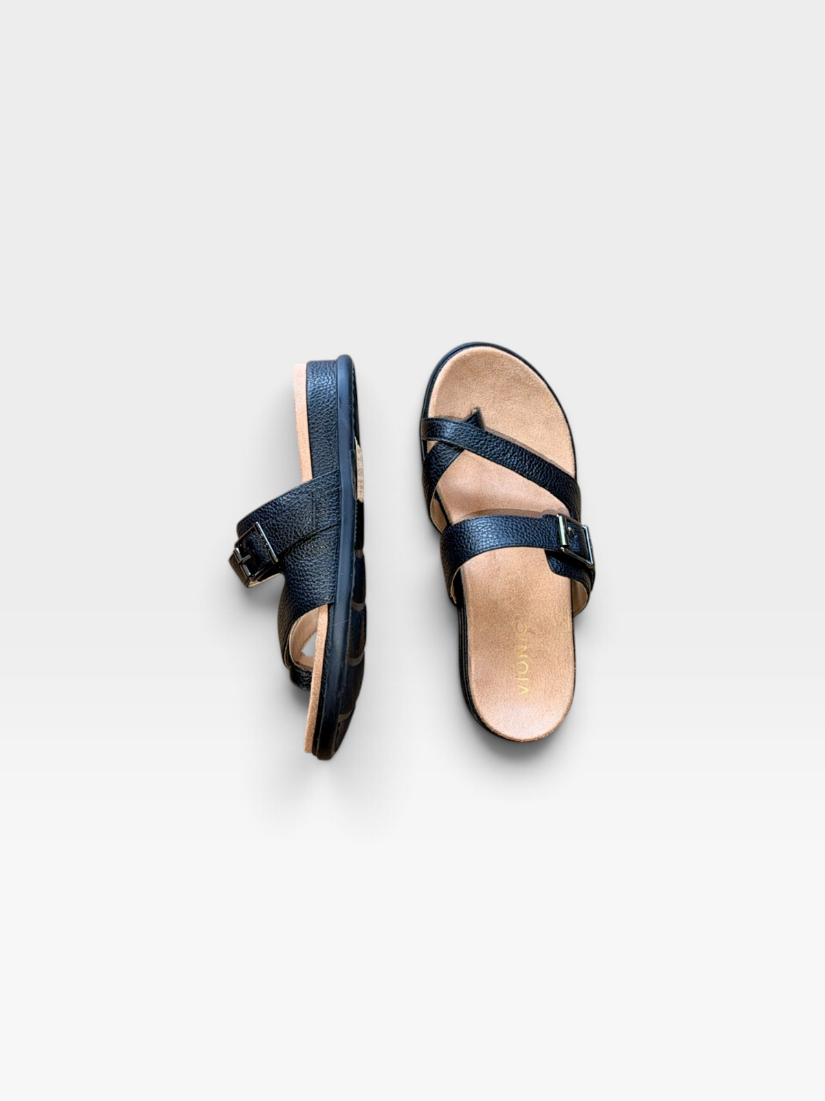 BLACK VIONIC SANDALS (ORG. $135) 7