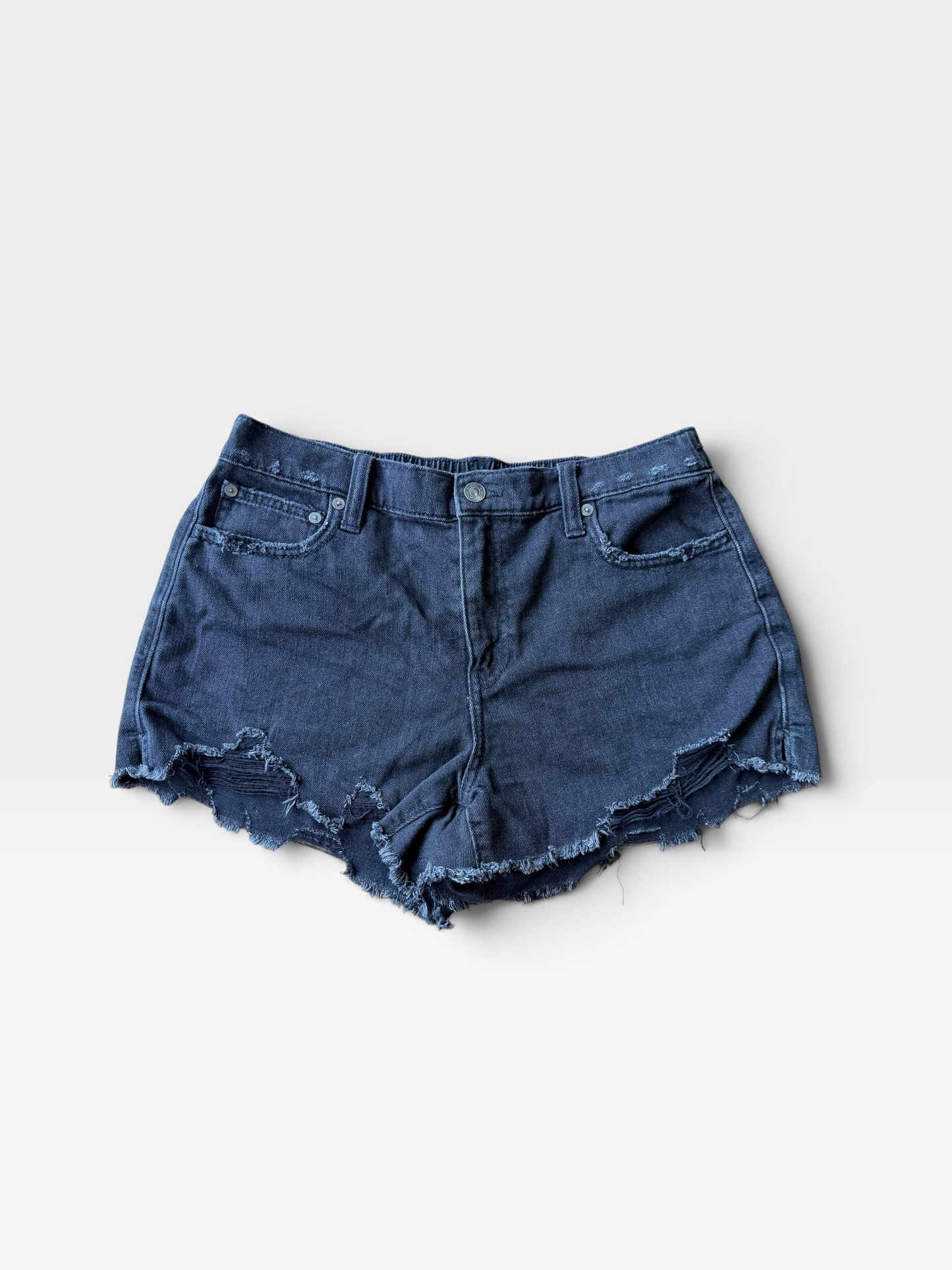 BLACK AERIE SHORTS M