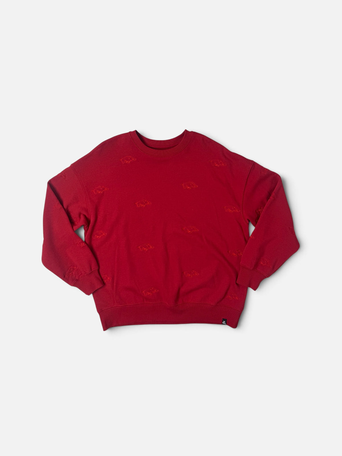 RED RAZORBACK GAMEDAY SOCIAL PULLOVER S/M