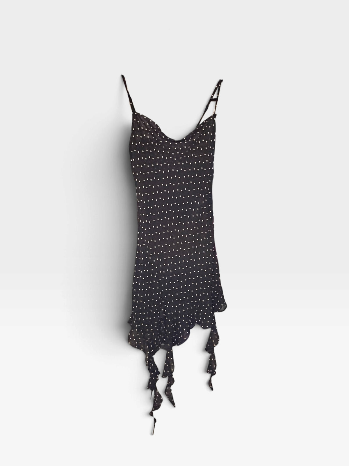 BLACK/WHITE JESSICA SIMPSON POLKA DOT DRESS S