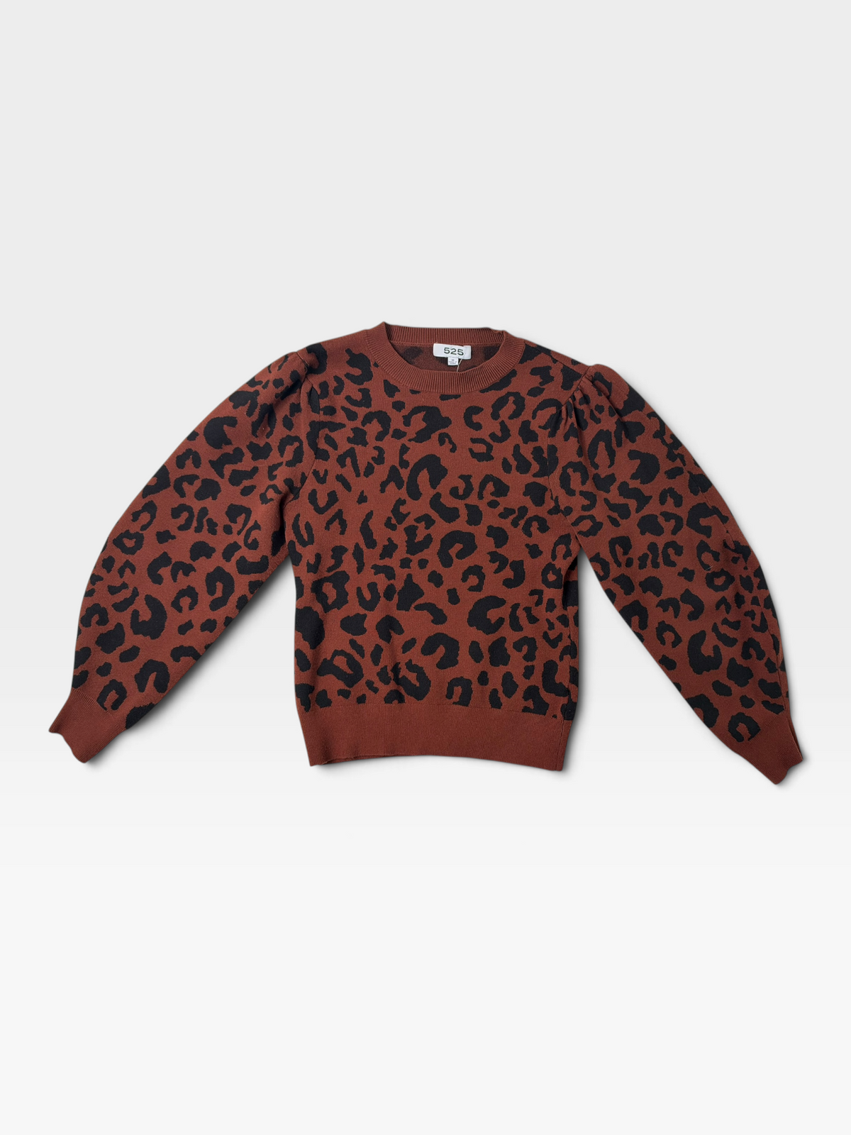 BROWN/BLACK CHEETAH 525 SWEATER | M