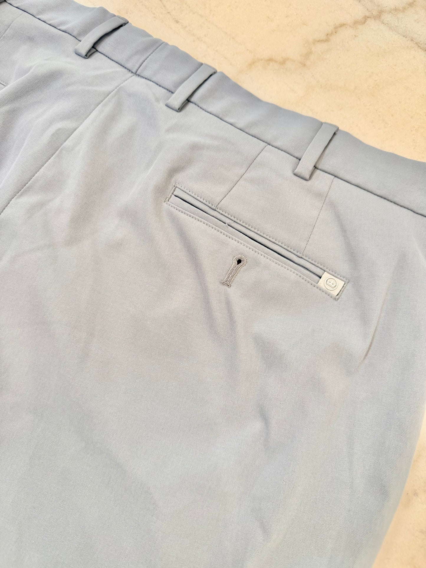 GREY PETER MILLAR PANTS 38X32
