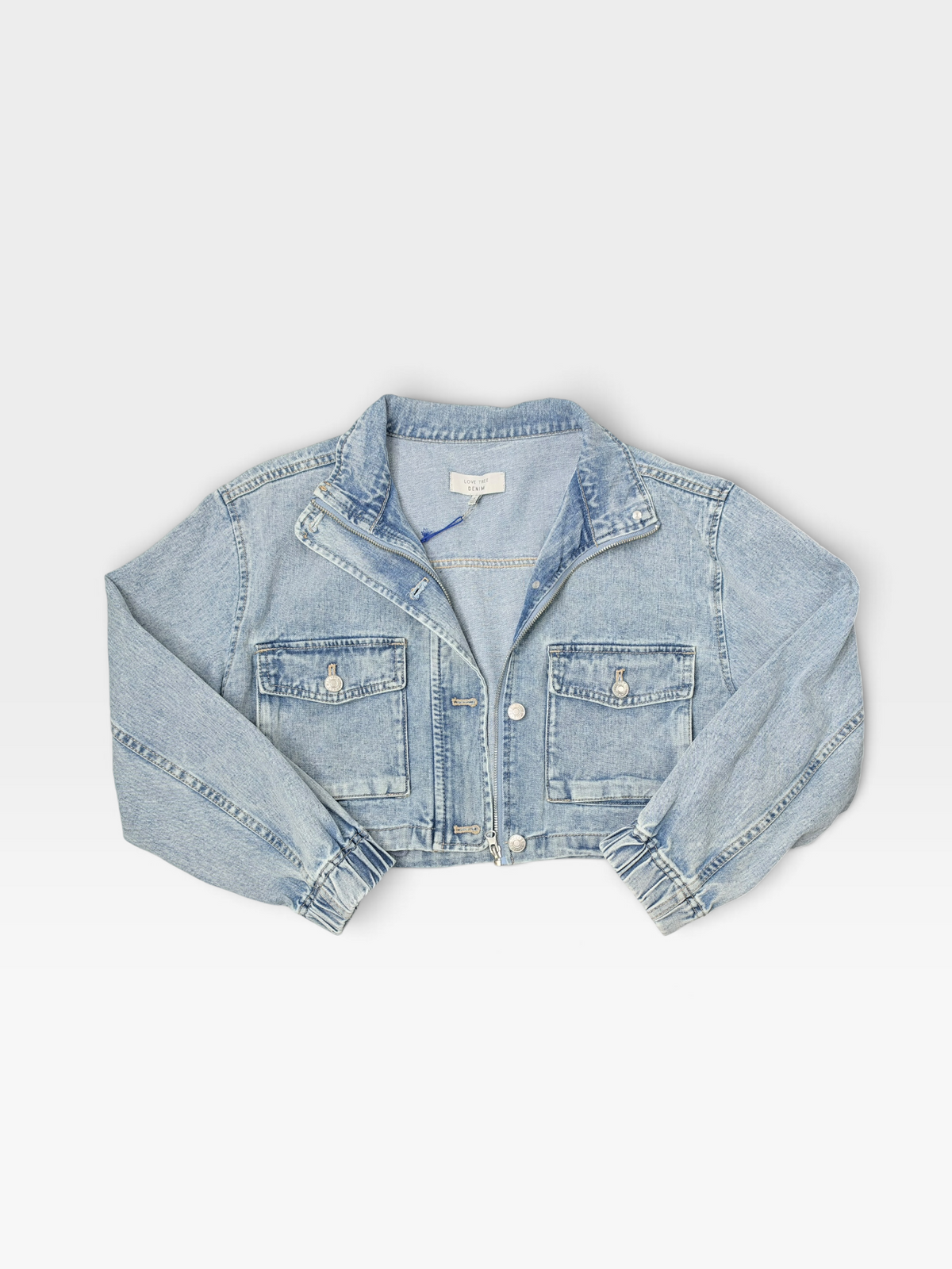 DENIM LOVE TREE JACKET (NWT) S
