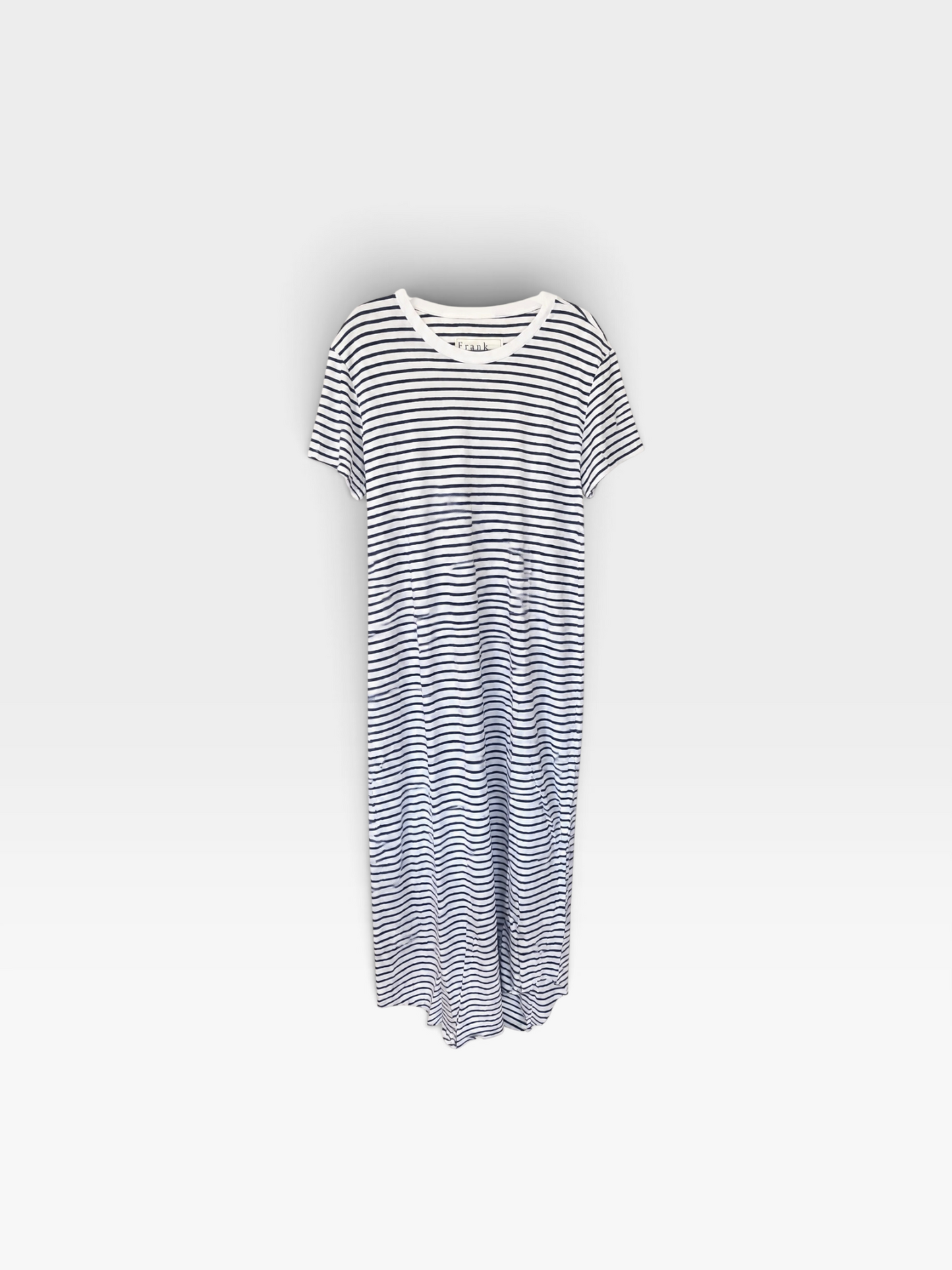 NAVY STRIPE FRANK & EILEEN HARPER MAXI DRESS (ORG. $188) L