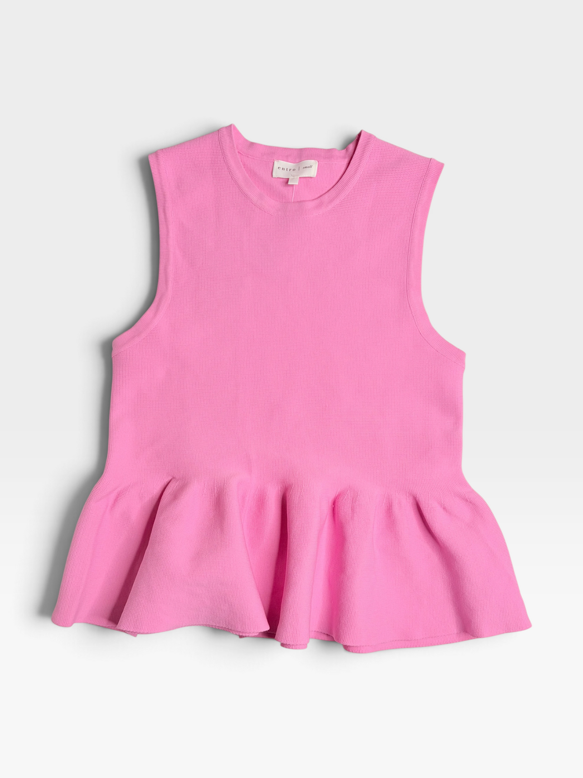 PINK ENTRO SWEATER TANK S