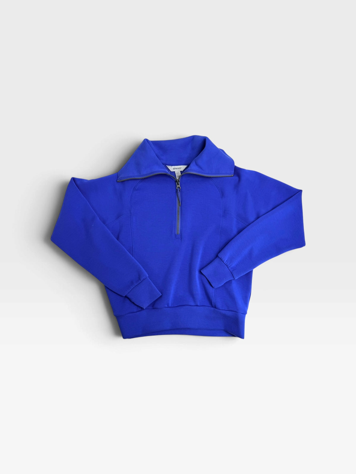 BLUE SPANX PULLOVER (ORG. $128) XS