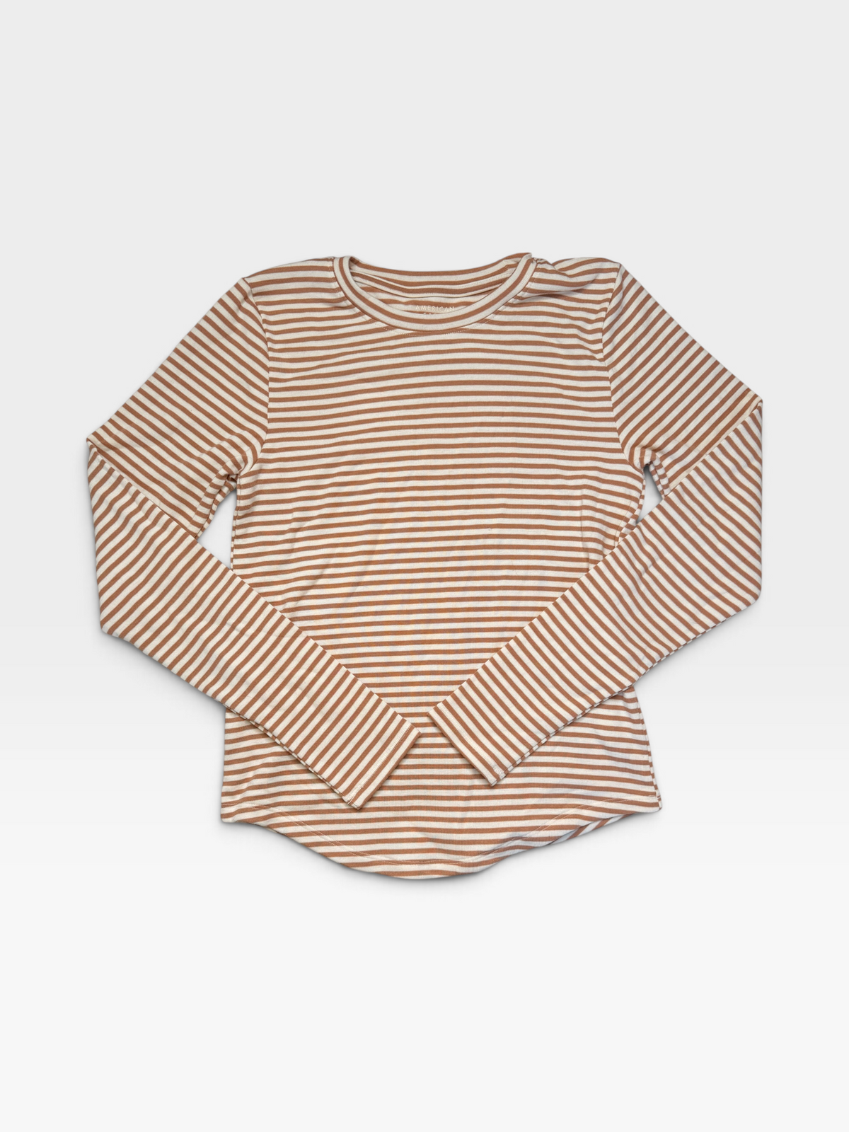 CREAM/TAN AMERICAN EAGLE LONGSLEEVE TOP (NWT) L