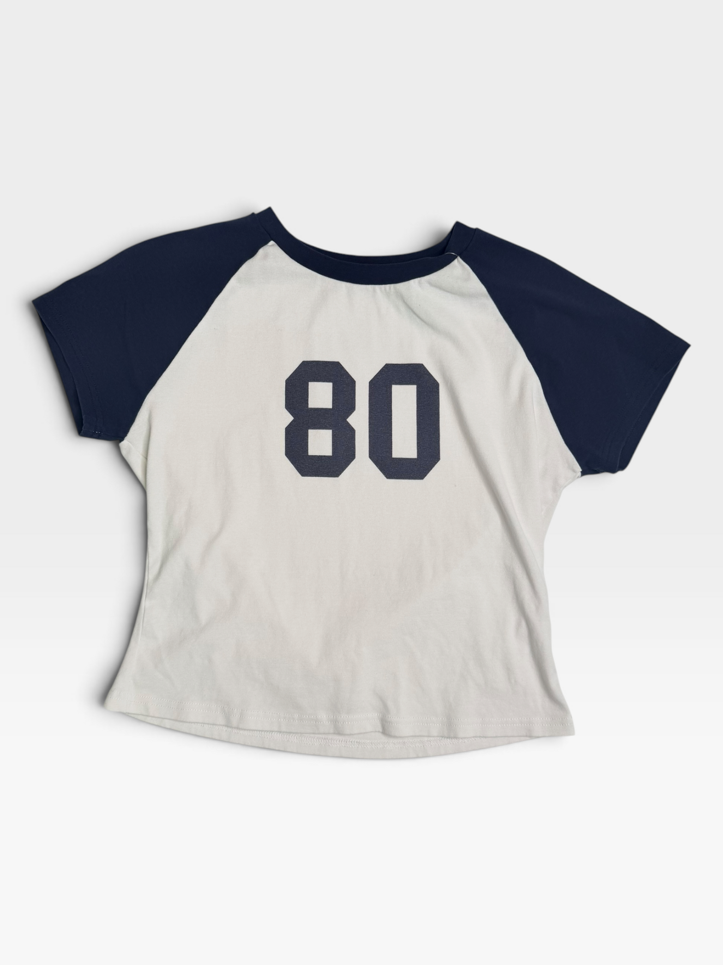 WHITE/NAVY BASEBALL (80) TOP L