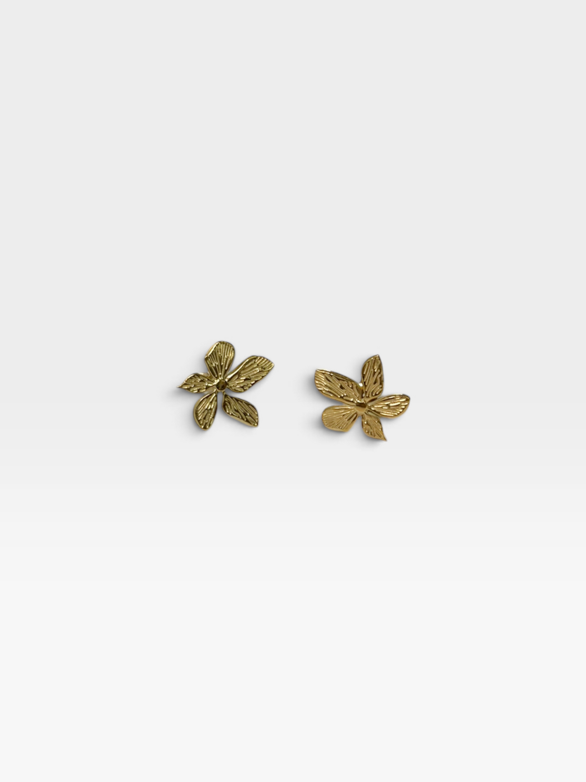 18K GOLD NON-TARNISH FLOWER EARRINGS