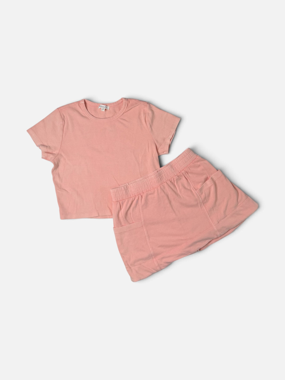 PEACH WISHLIST SKIRT MATCHING SET | M