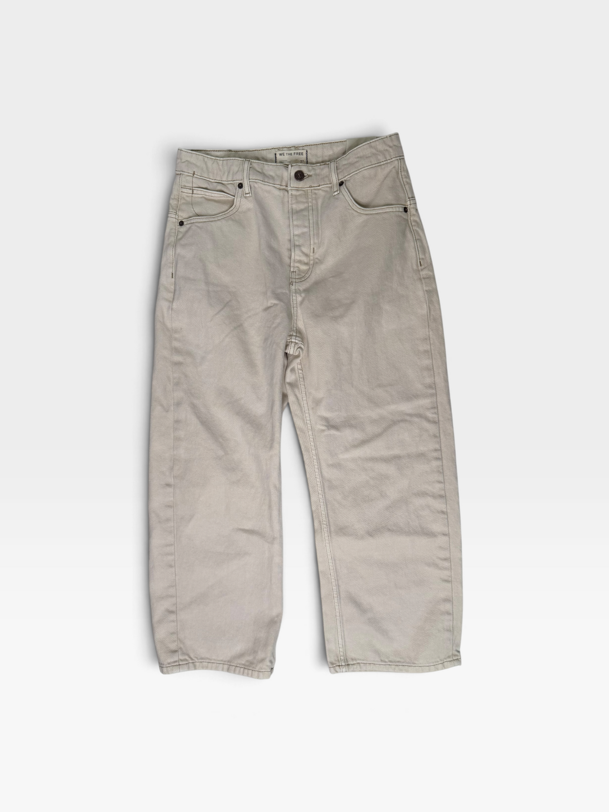 BEIGE FREE PEOPLE PANTS 27