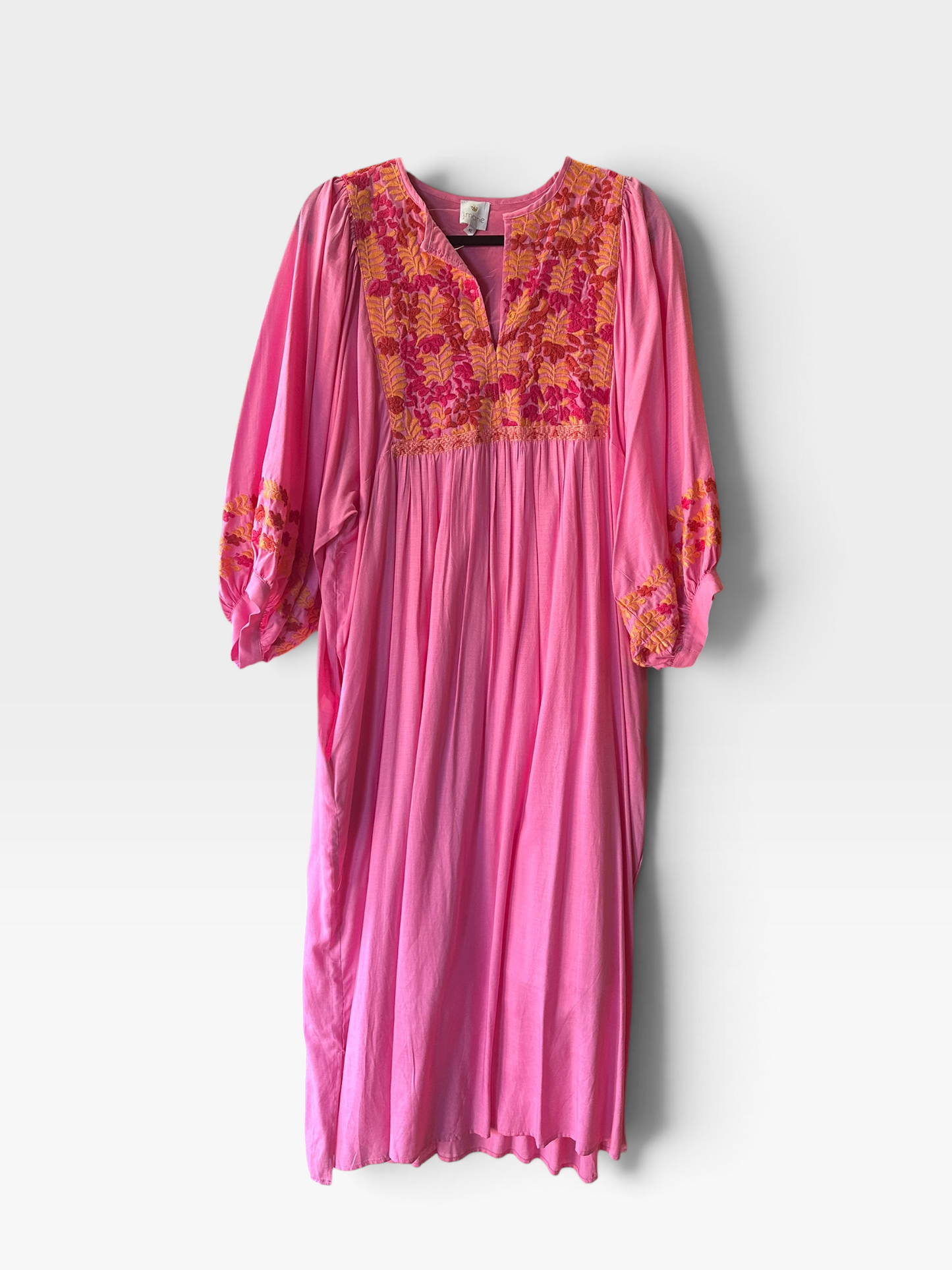 PINK/FLOWER J.MARIE MAXI DRESS XL