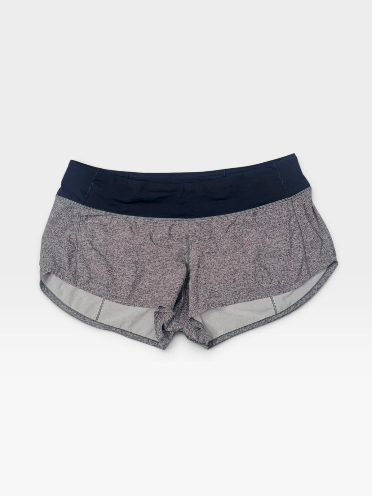 GREY LULULEMON SHORTS (no liner) 10