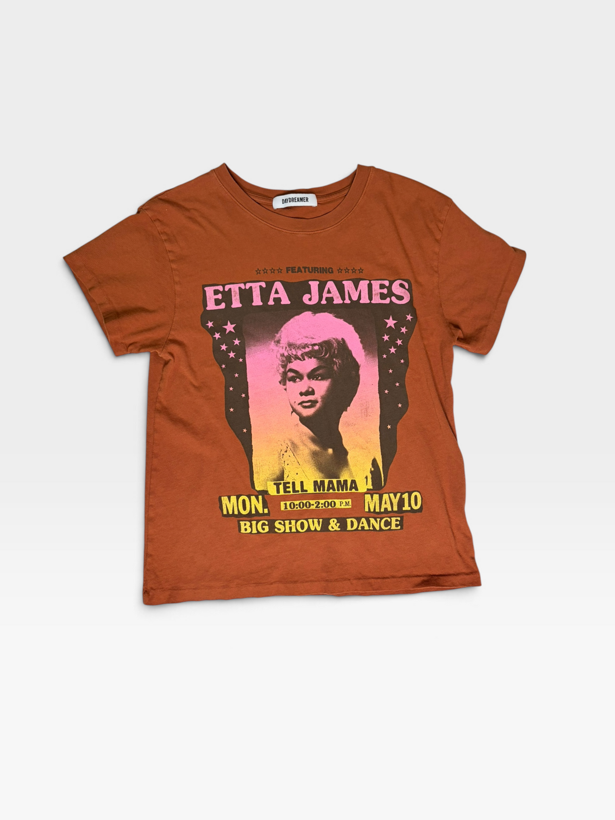 ORANGE DAYDREAMER TSHIRT ETTA JAMES XS