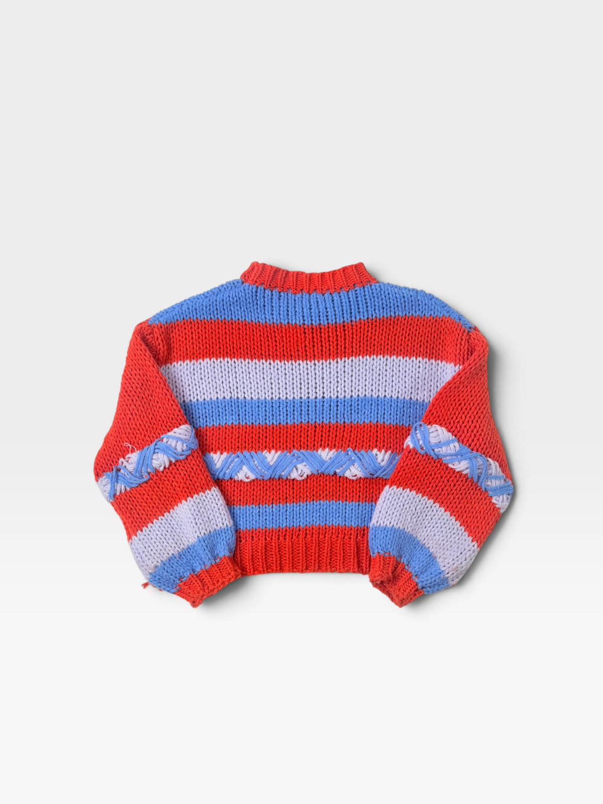 RED/BLUE LUMIERE SWEATER S