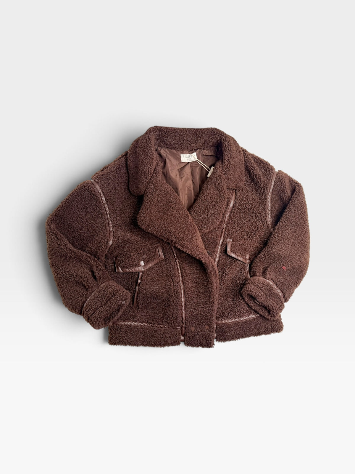 BROWN Z SUPPLY SHERPA JACKET (NWT $179) L