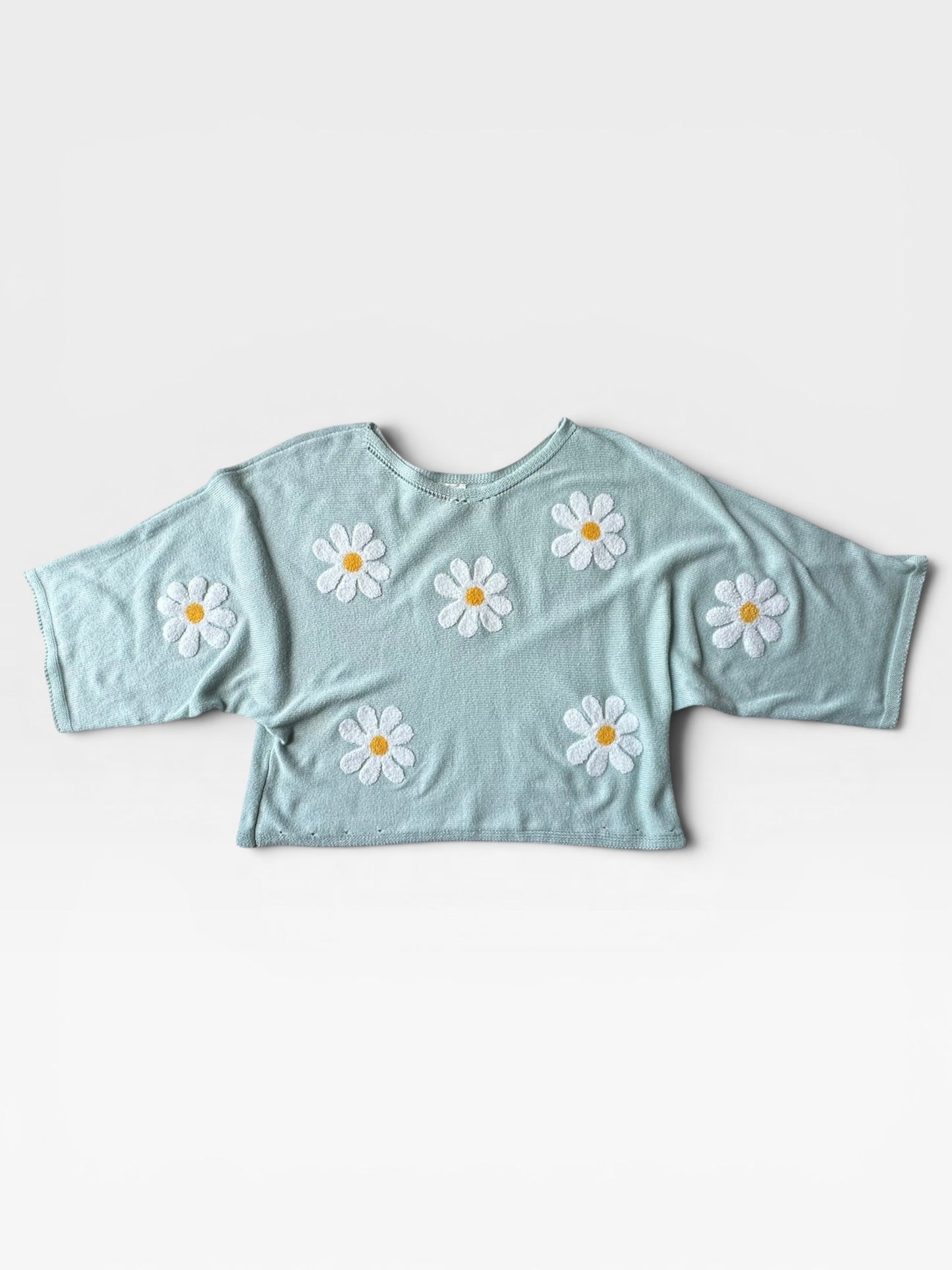 TEAL BIBI FLOWER TOP XL