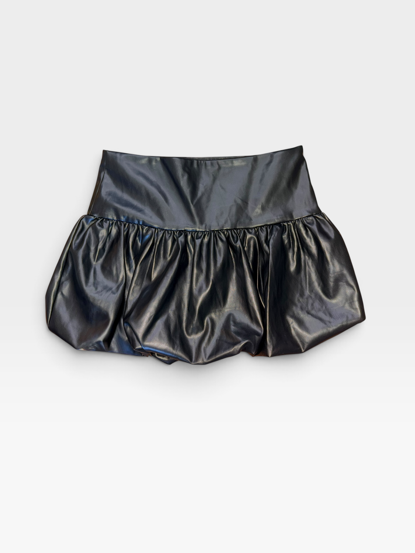 BLACK LELIS LEATHER SKIRT (NWT $48) M