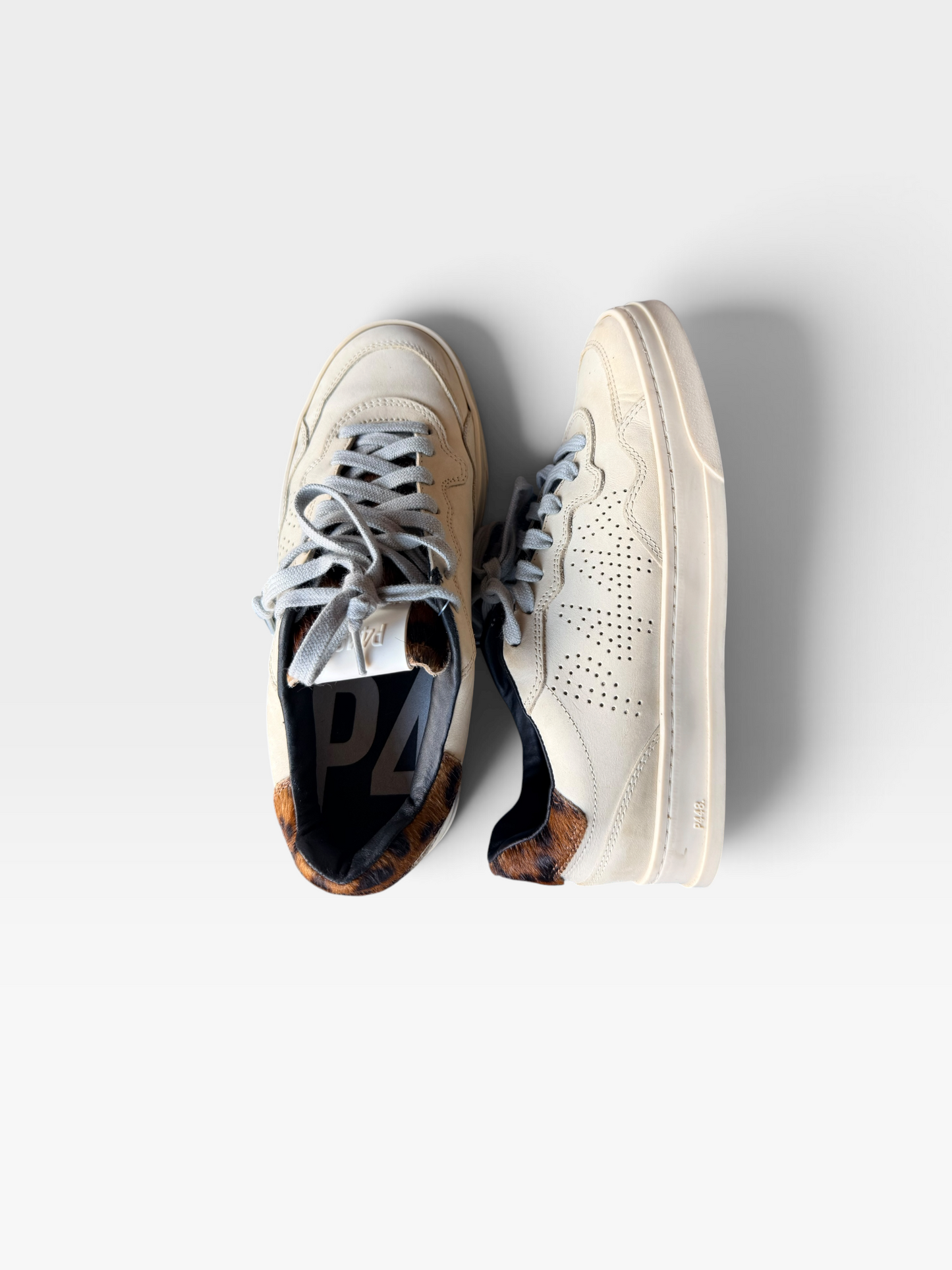 CREAM/CHEETAH P448 SNEAKERS 37