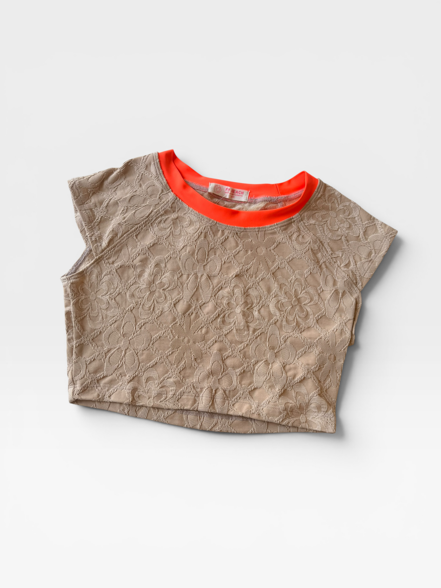 TAN/ORANGE FP BEACH TOP S