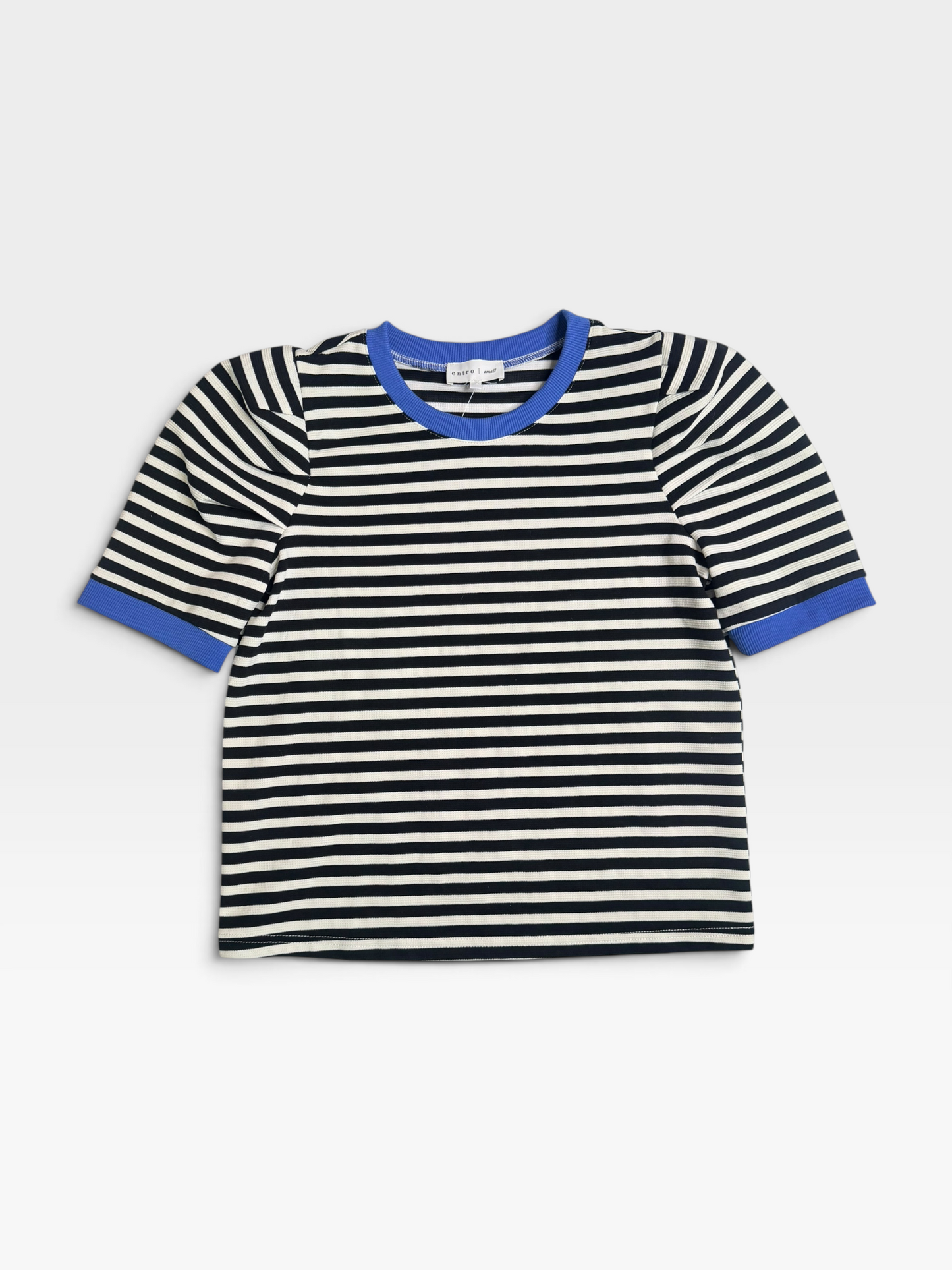 BLACK/WHITE STRIPE ENTRO TOP S