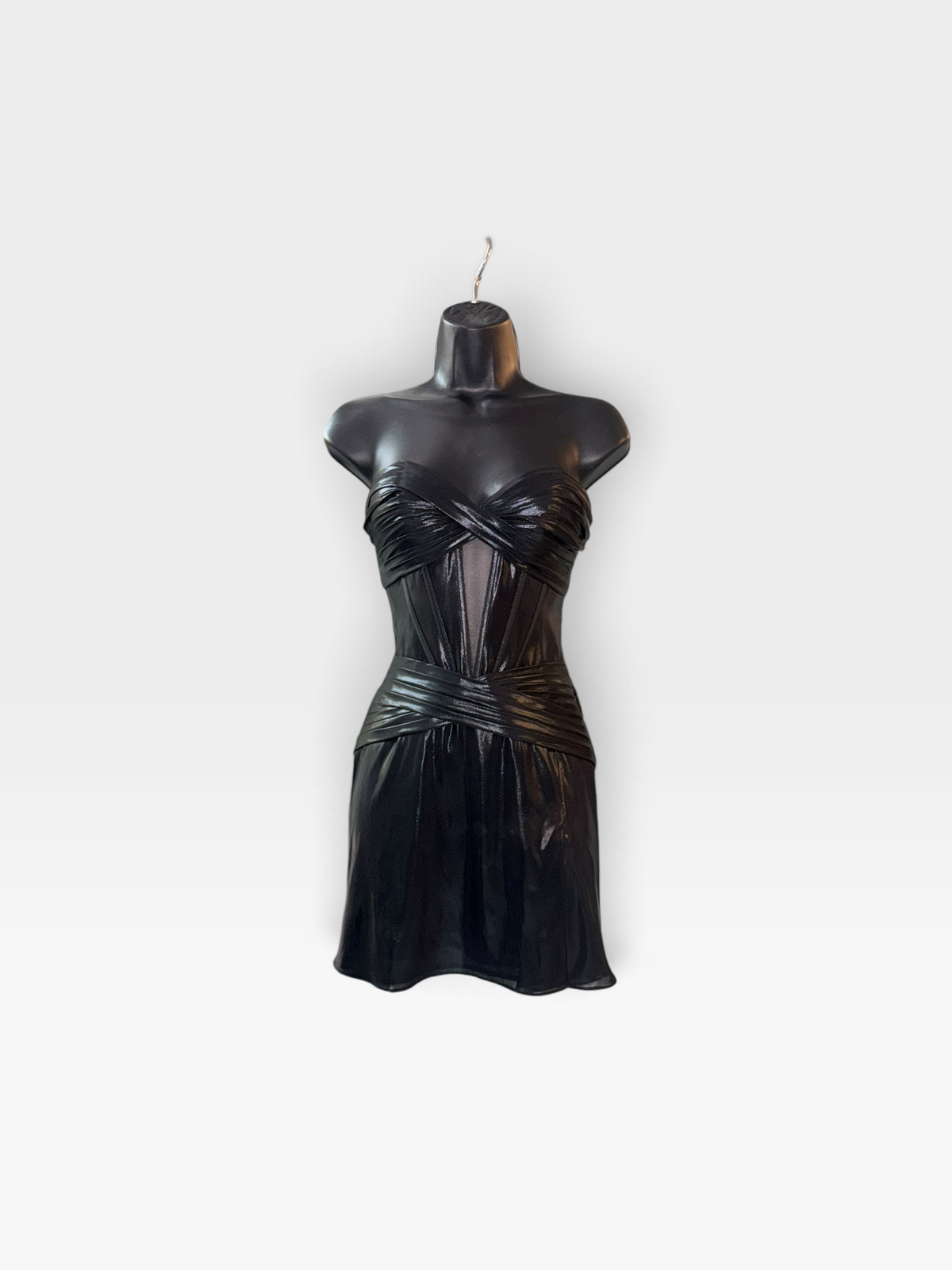 BLACK SHORT CUT OUT DRESS (ORG. $198) S
