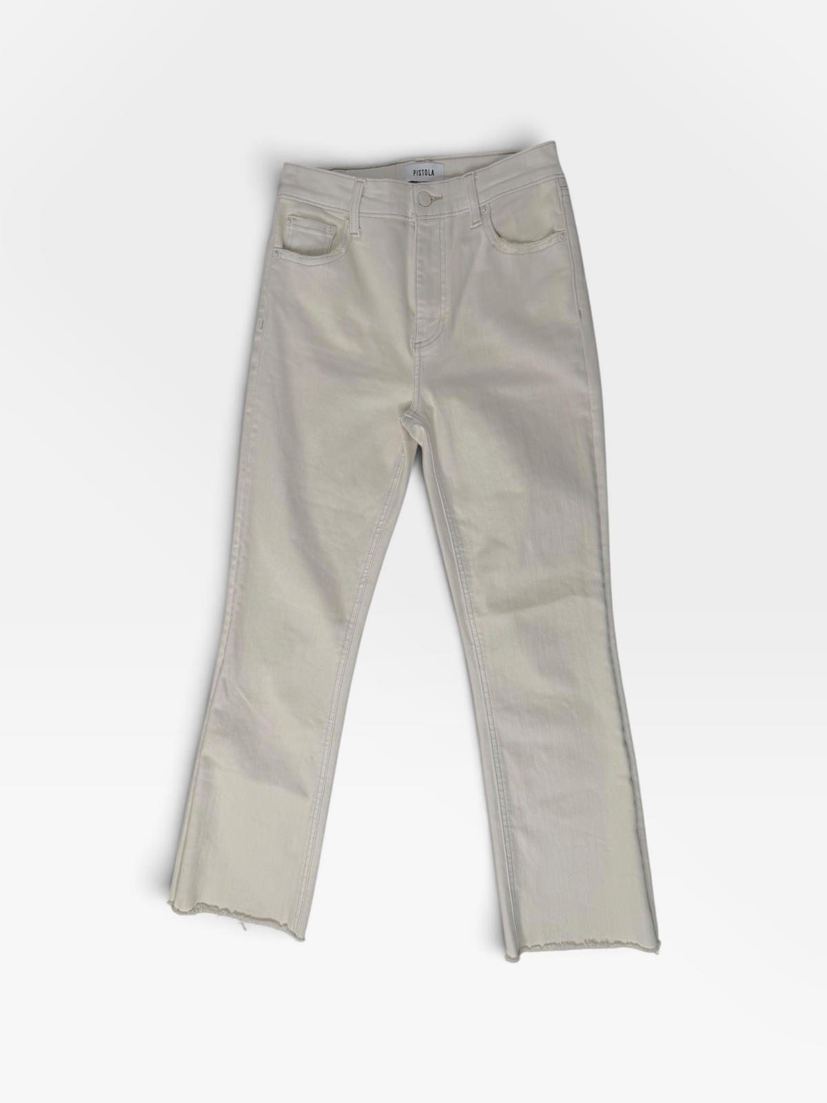 CREAM PISTOLA LENNON HIGH RISE CROP BOOT JEANS 25