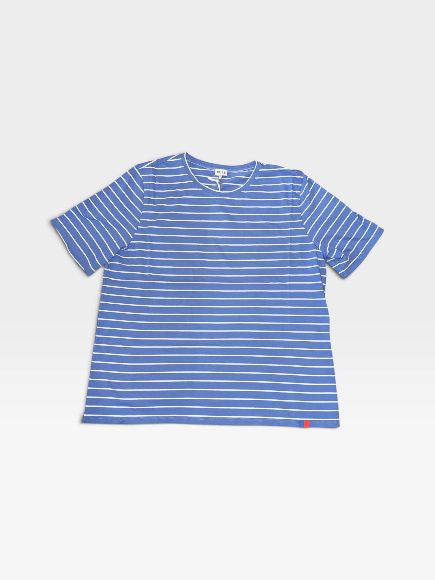 BLUE STRIPED KULE TOP (NWT) L