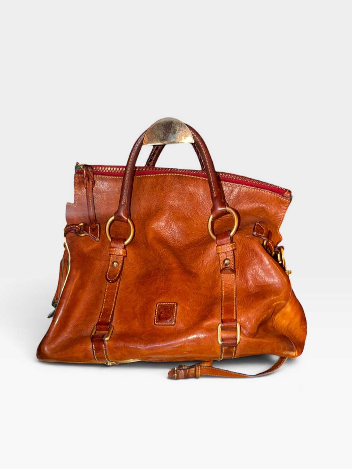 BROWN DOONEY & BOURKE LEATHER SATCHEL (ORG. $598) | LARGE