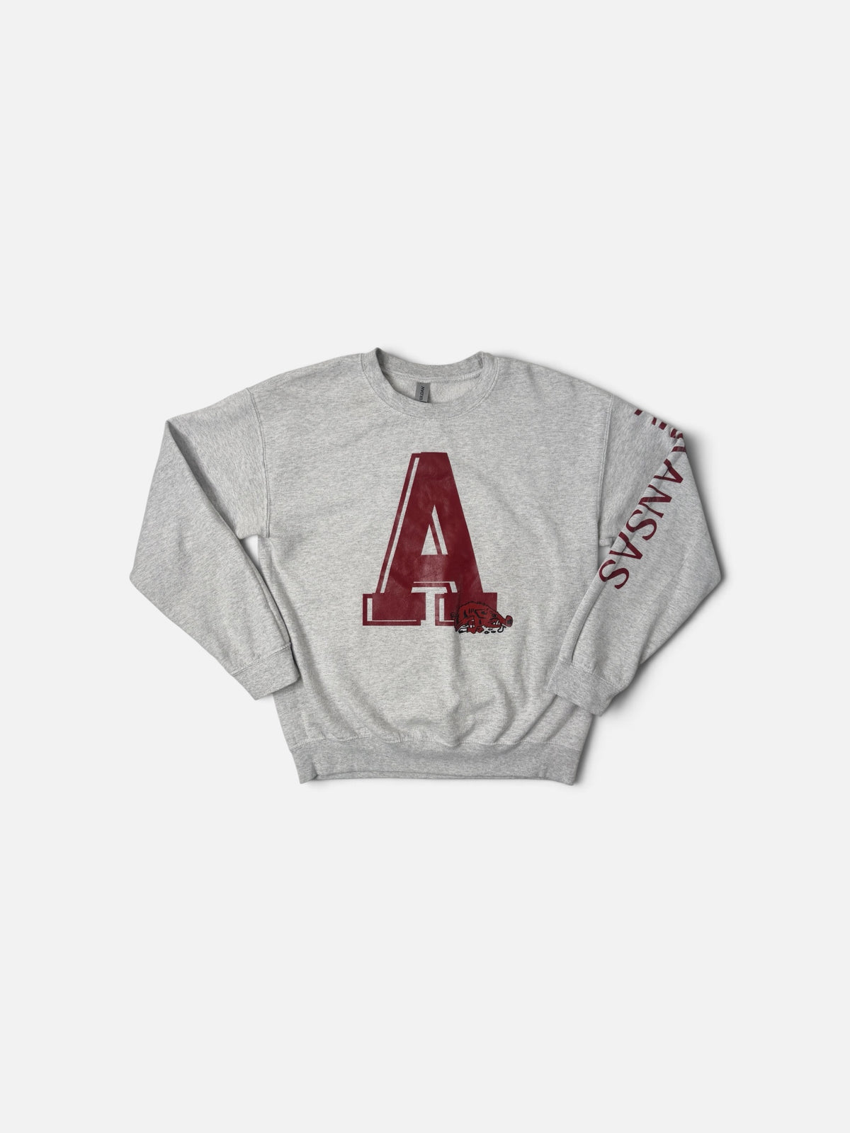 RED ARKANSAS RAZORBACK PULLOVER M