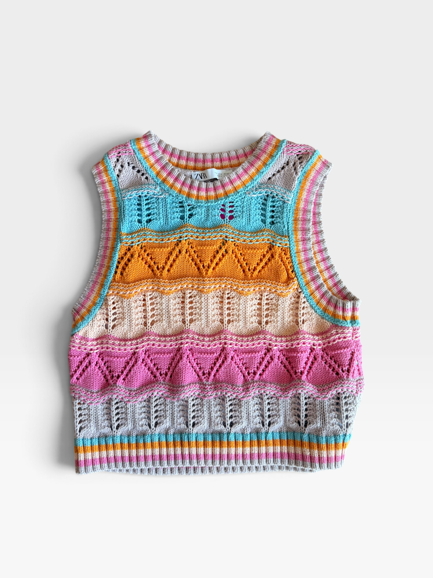 COLORFUL ZARA SWEATER VEST M