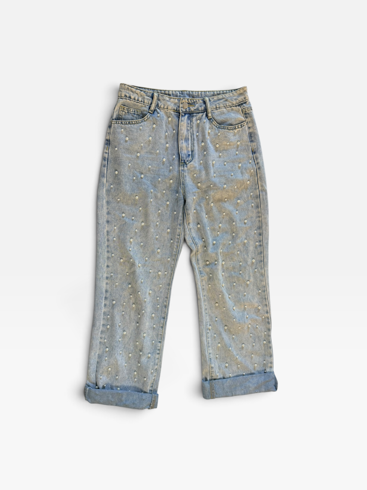 DENIM PEARL JEANS M