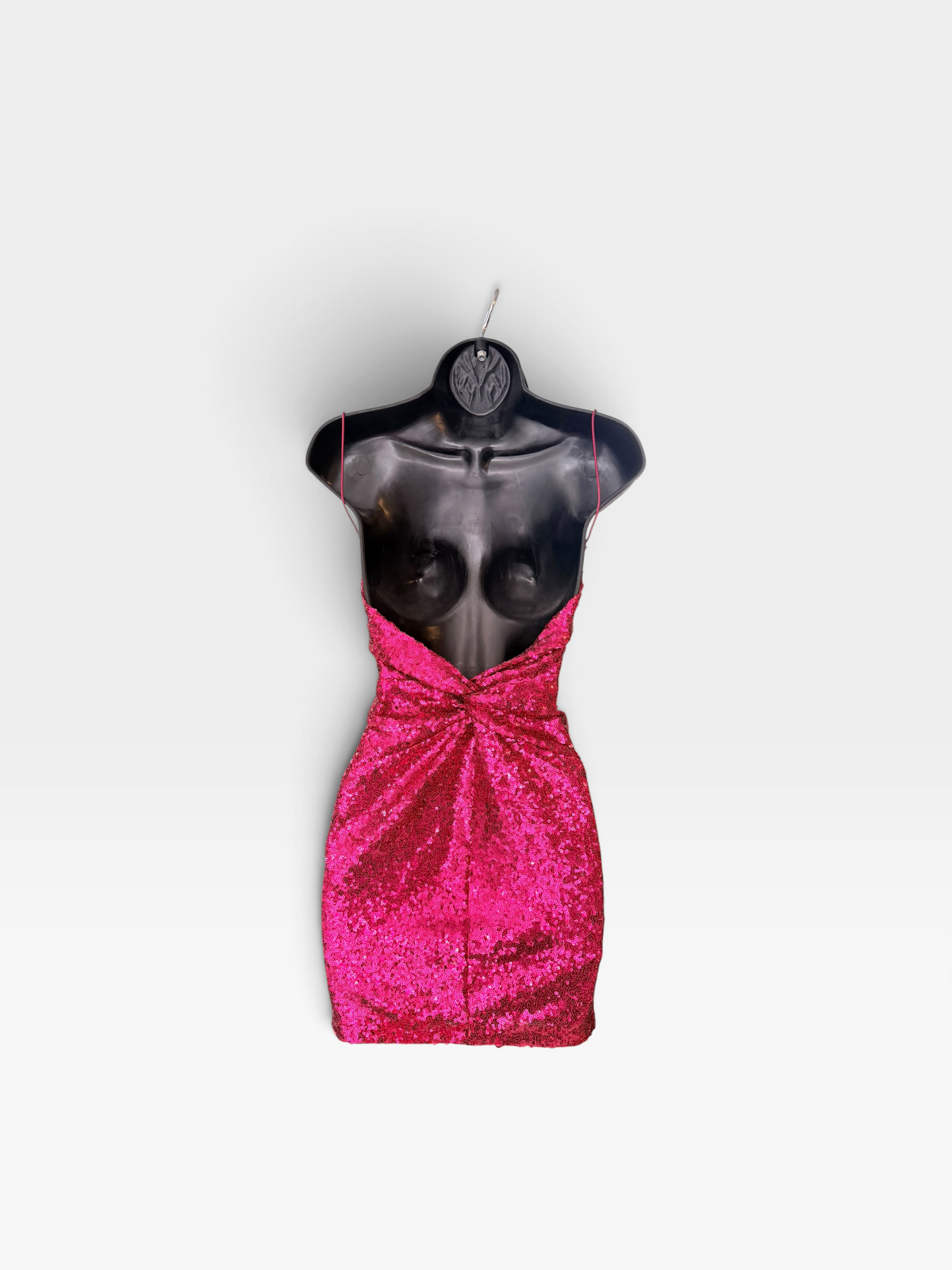 PINK SEQUIN B.DARLIN DRESS 1/2