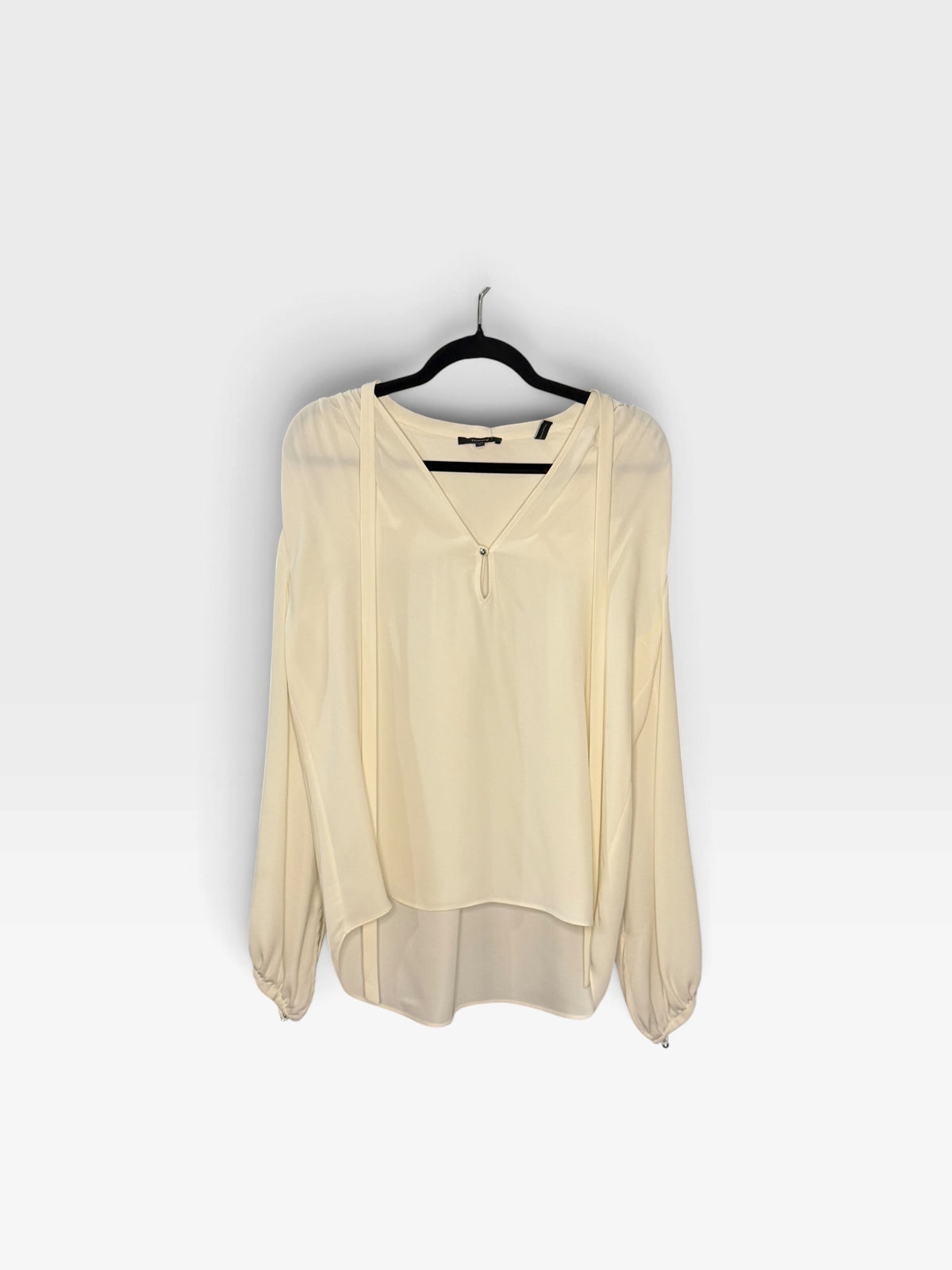 CREAM THEORY BERNETTA SILK TOP (ORG. $225) S