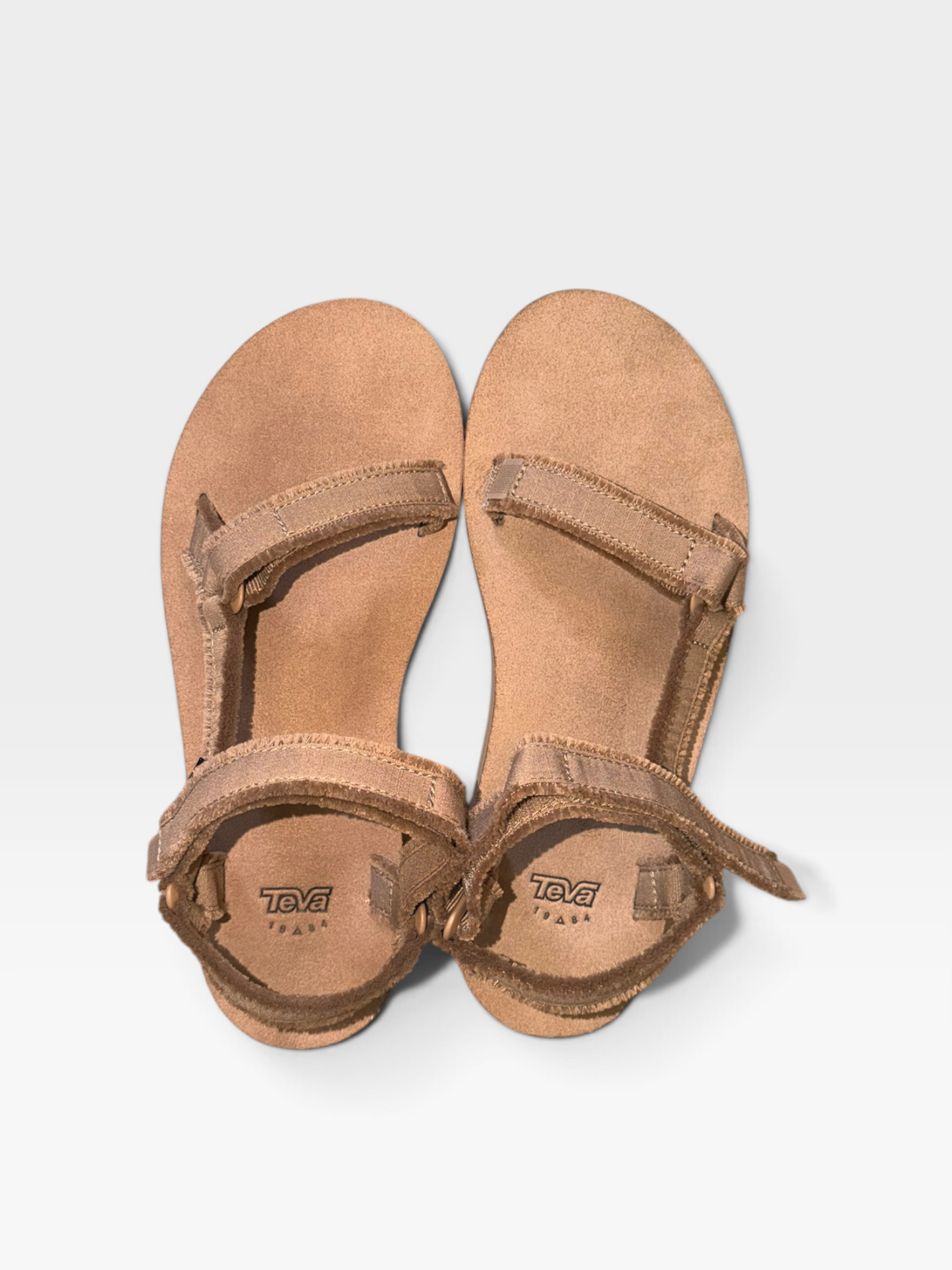 TAN TEVA SANDALS 9