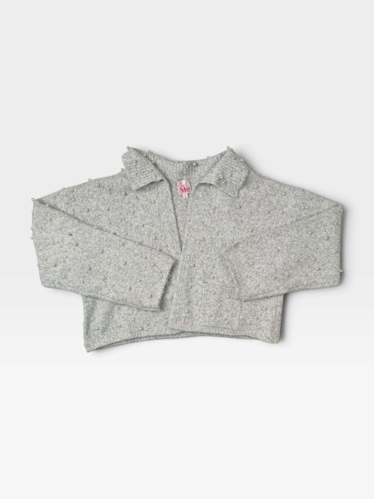 GREY PEARL SO ME CARDIGAN L