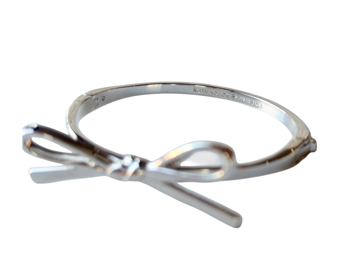 SILVER KATE SPADE BOW BRACELET