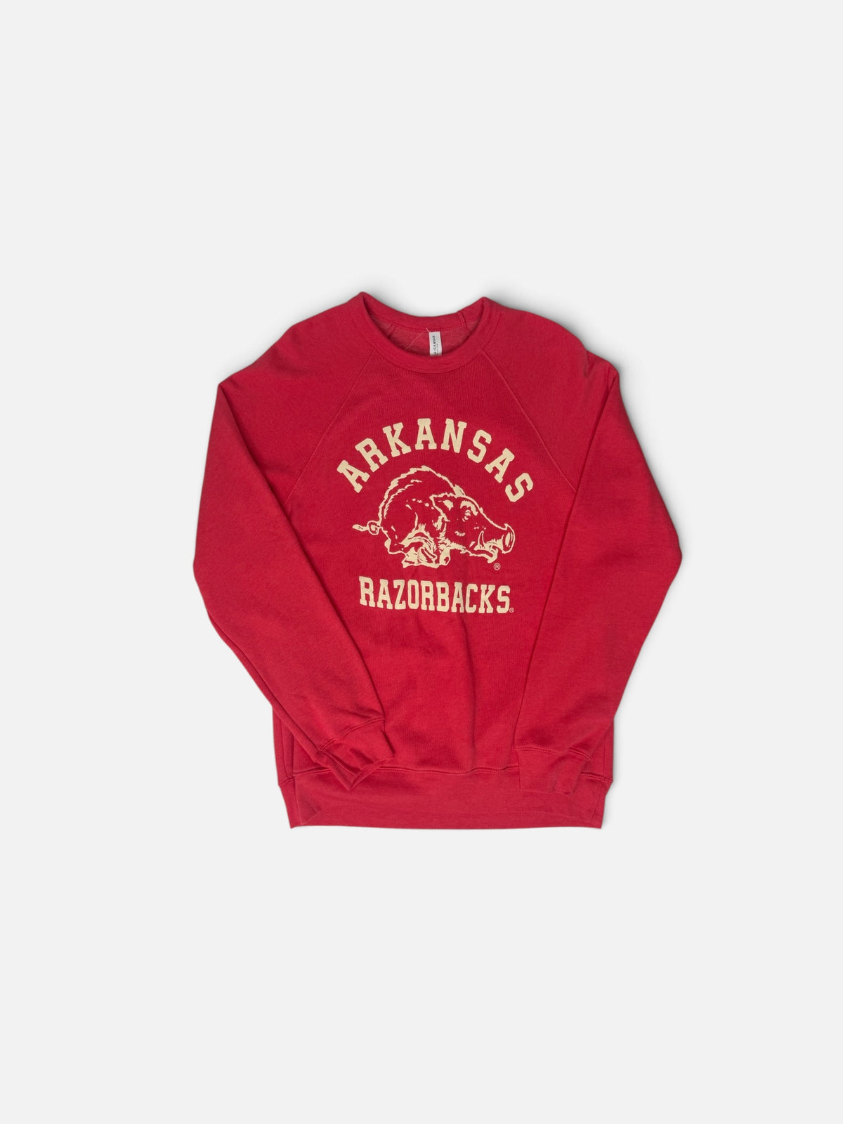 RED RAZORBACK CANVAS PULLOVER5 M